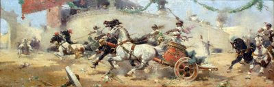 The Chariot Race in the Circus Maximus by Alfredo Tominz